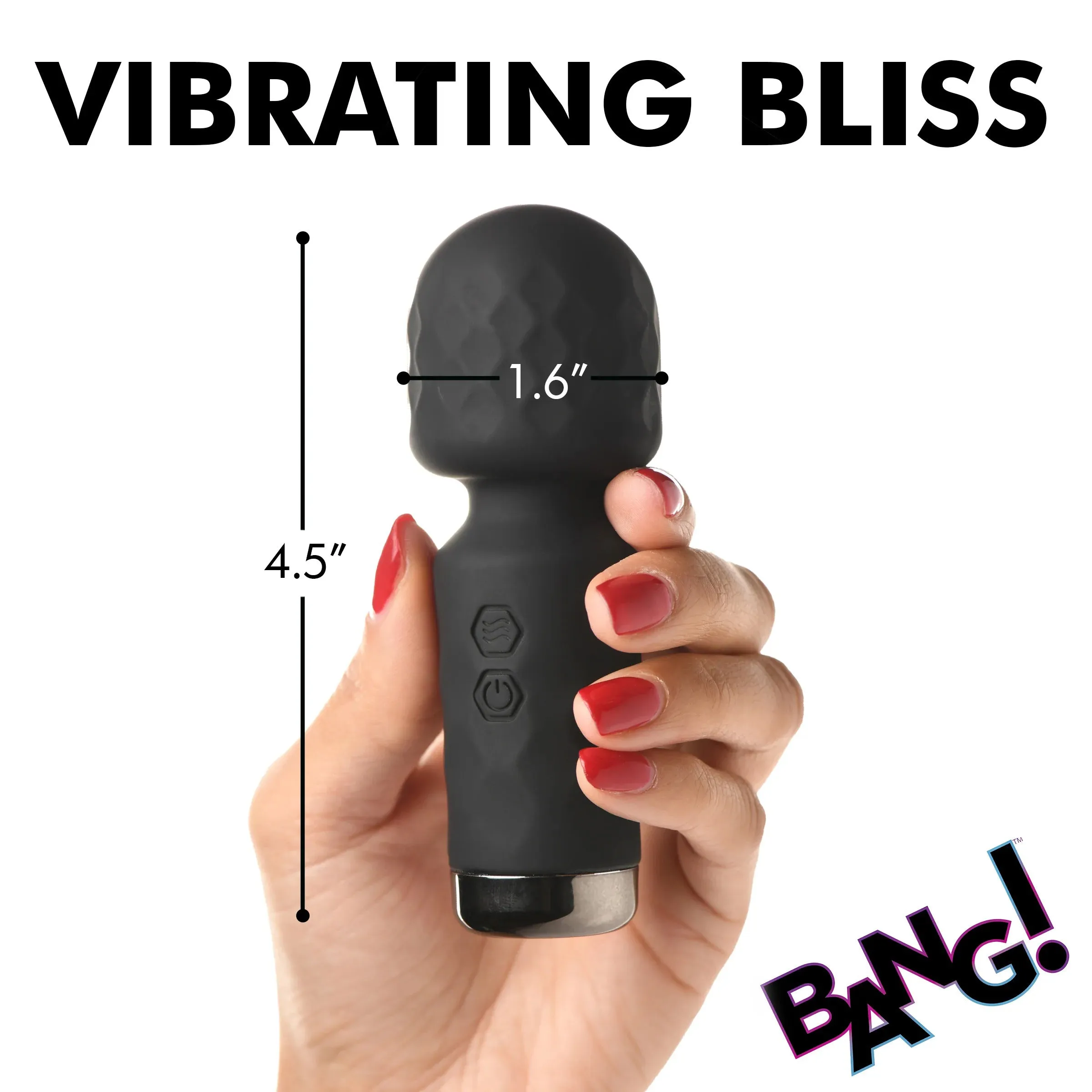 10x Mini Silicone Wand -  Black