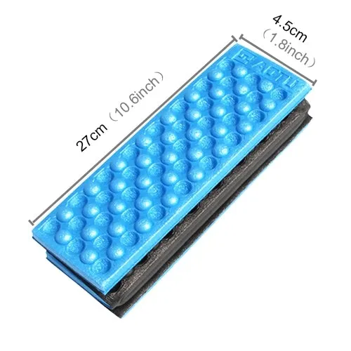 2 PCS Portable Folding Cellular Massage Cushion Outdoors Damp Proof Picnic Seat Mats EVA Pad(Blue)