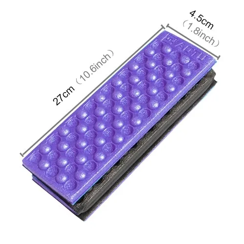 2 PCS Portable Folding  Cellular Massage Cushion Outdoors Damp Proof Picnic Seat Mats EVA Pad(Purple)