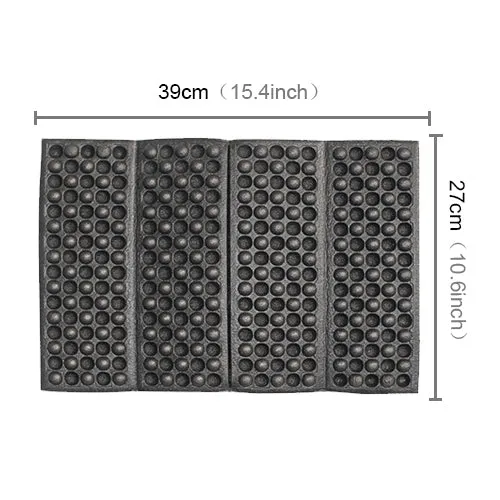 2 PCS Portable Folding  Cellular Massage Cushion Outdoors Damp Proof Picnic Seat Mats EVA Pad(Purple)