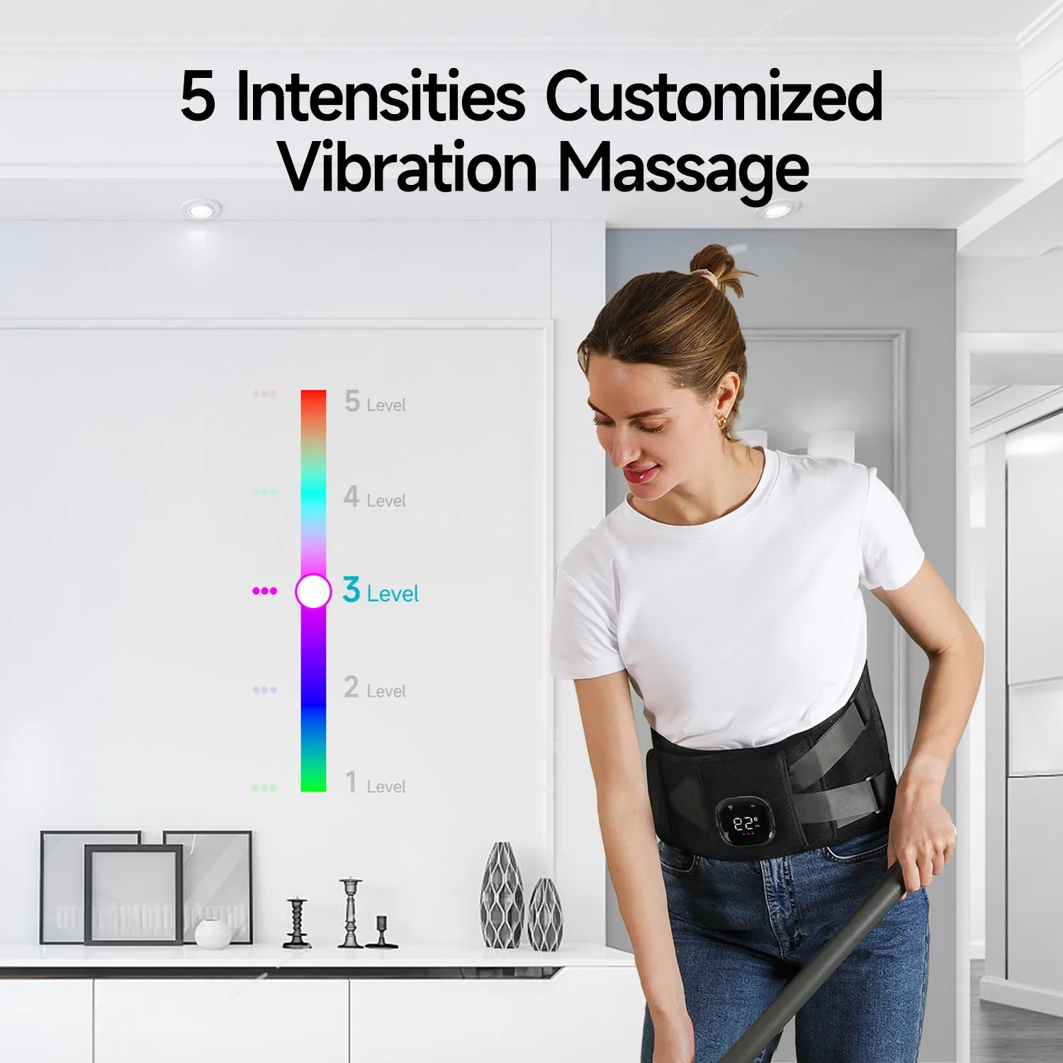 ALLJOY Lower Back Massager with Heat & Brace