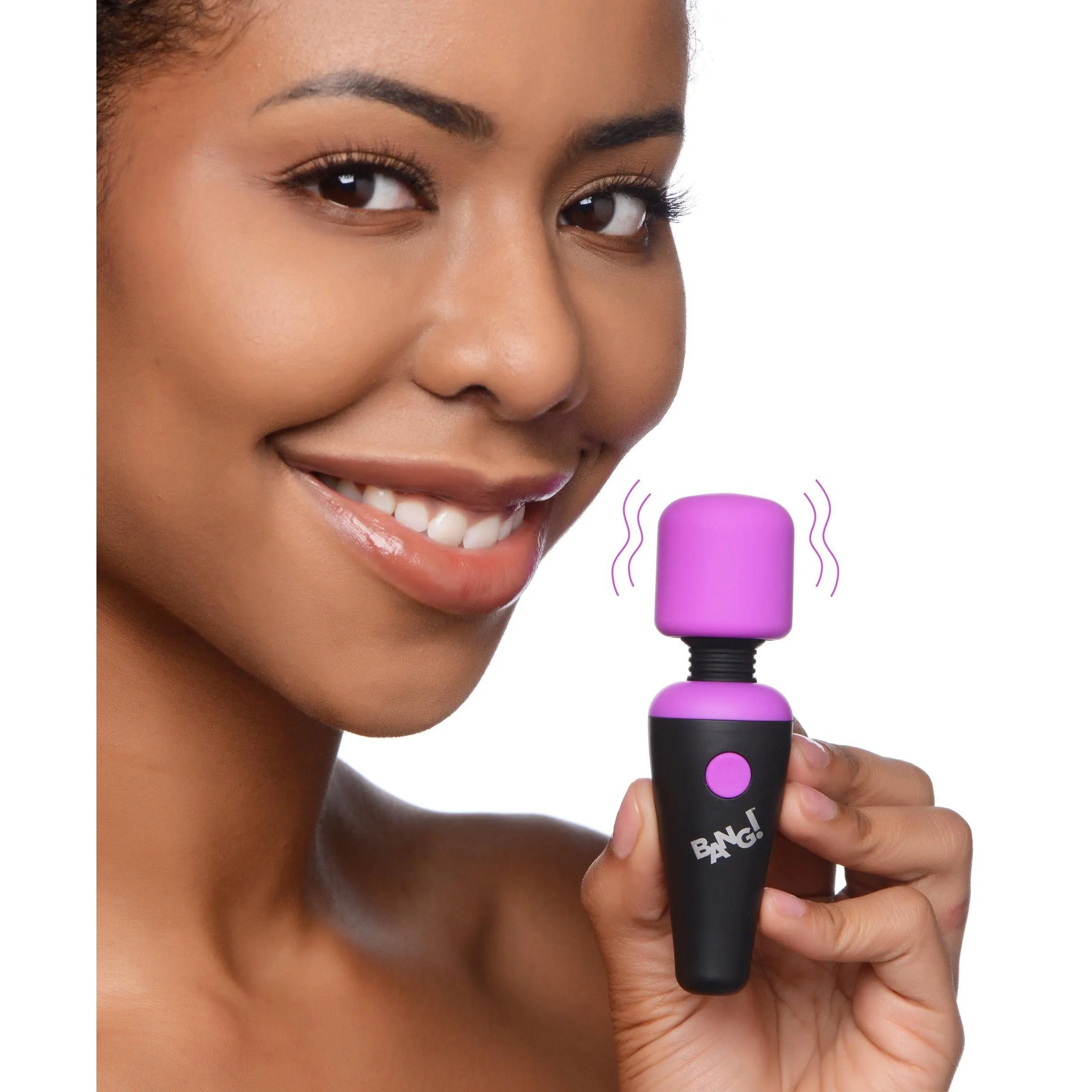 Bang - 10x Vibrating Mini Silicone Wand - Purple