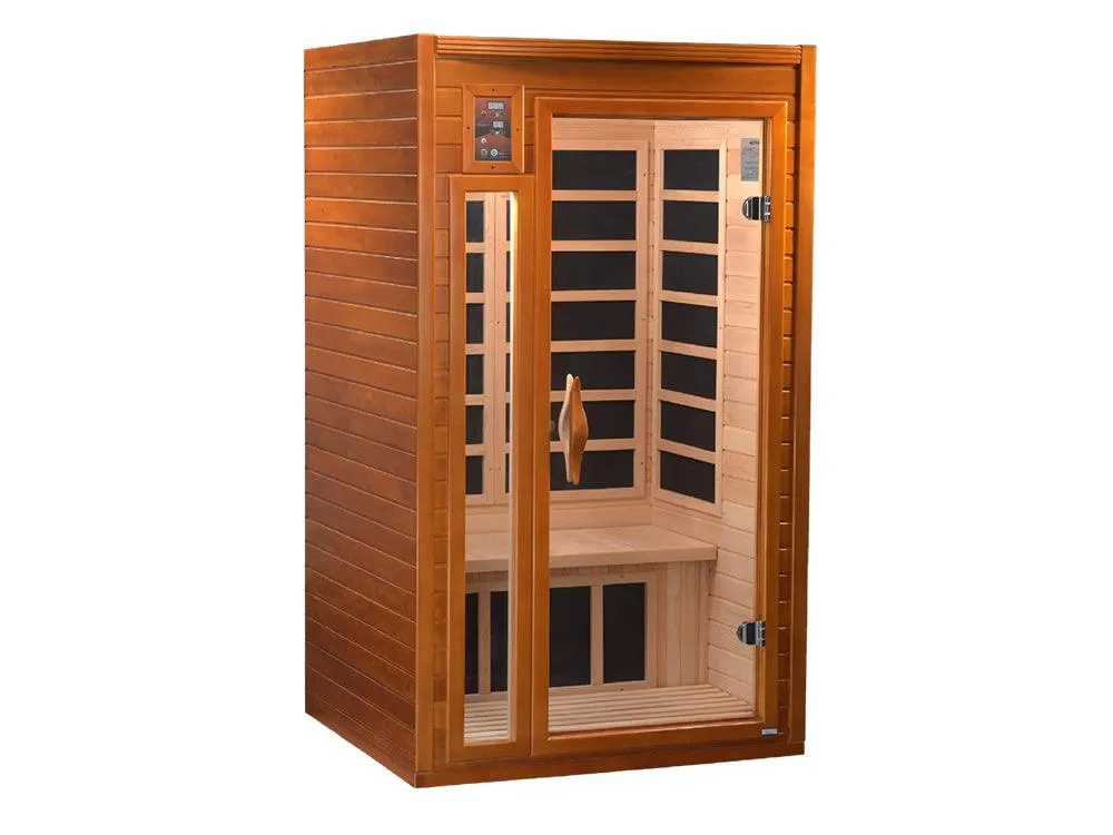 Barcelona 1-2-person Low EMF Infrared Sauna - Canadian Hemlock