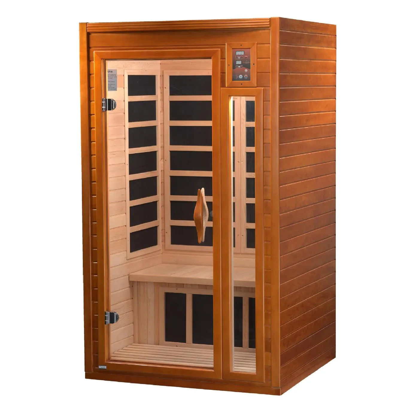 Barcelona 1-2-person Low EMF Infrared Sauna - Canadian Hemlock