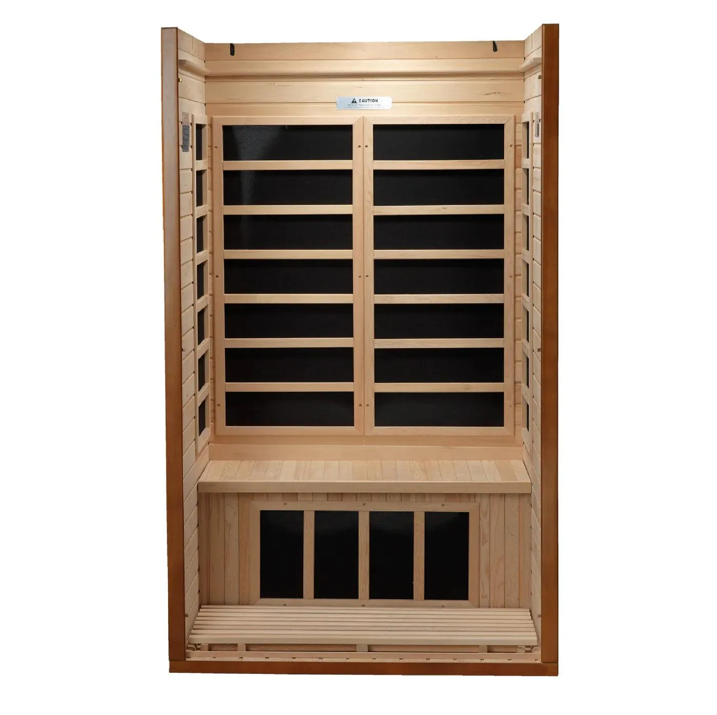 Barcelona 1-2-person Low EMF Infrared Sauna - Canadian Hemlock