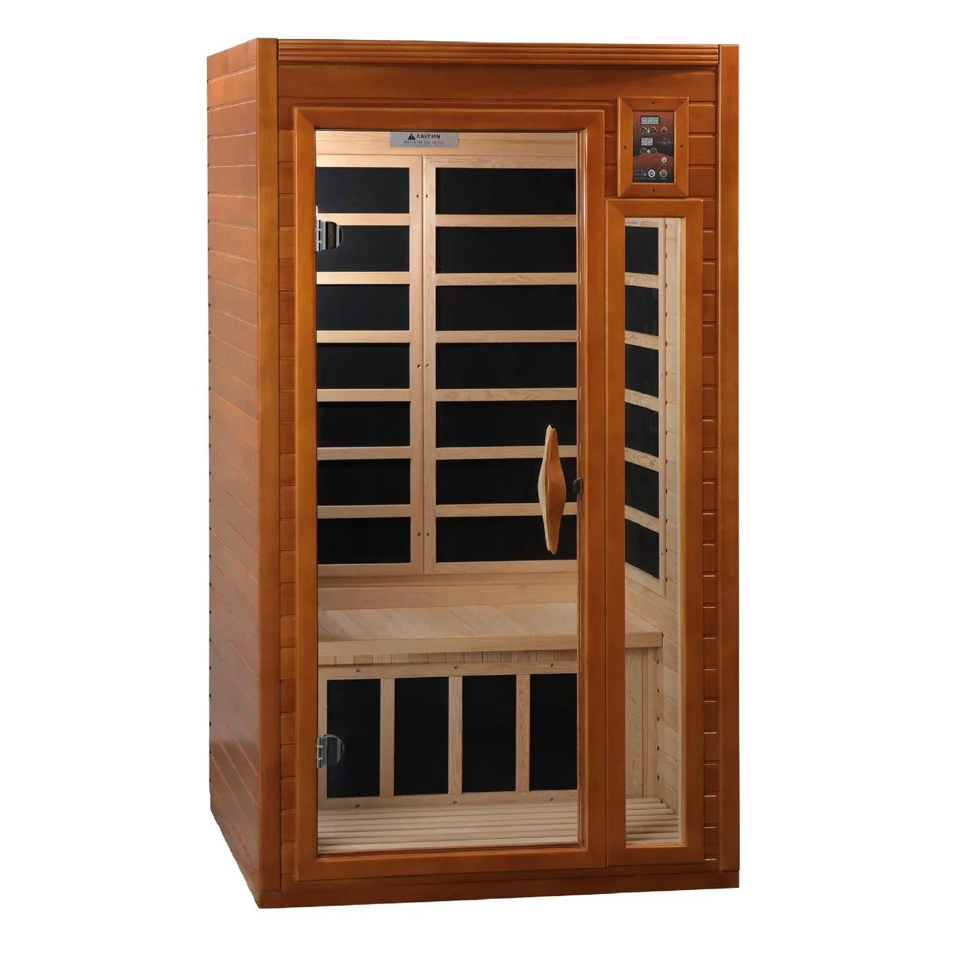 Barcelona 1-2-person Low EMF Infrared Sauna - Canadian Hemlock