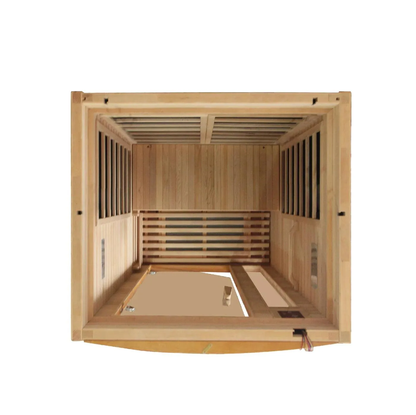 Barcelona 1-2-person Low EMF Infrared Sauna - Canadian Hemlock