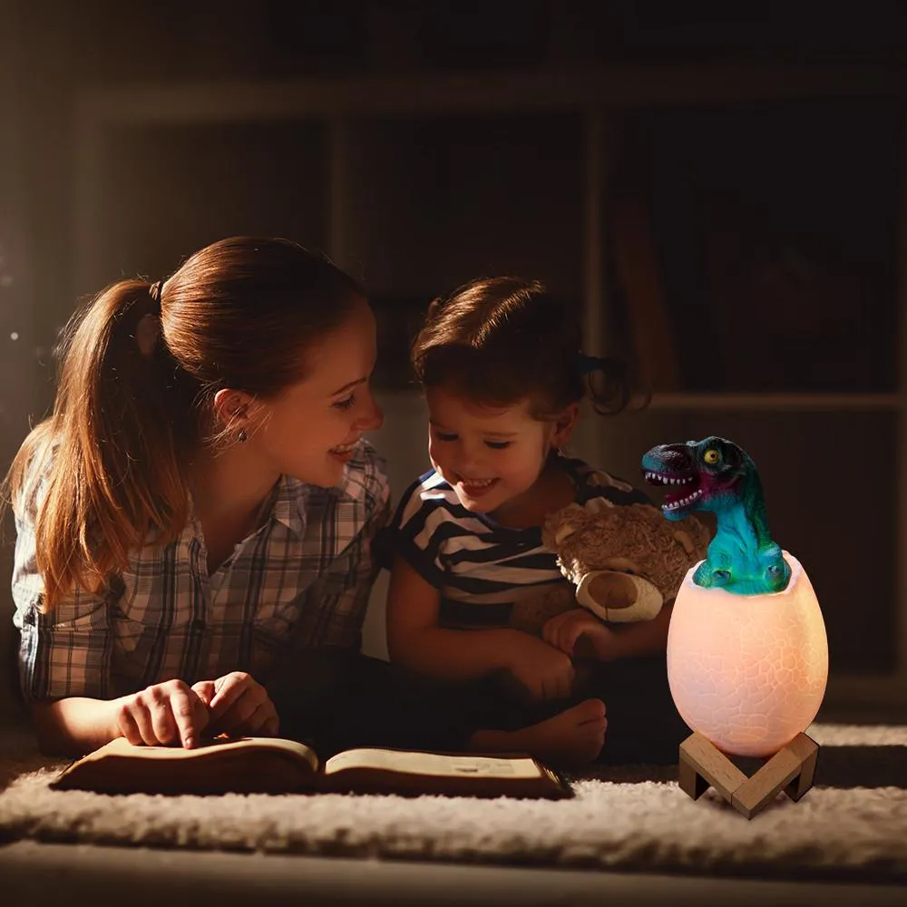 [BD28] 3D Dinosaur Lamp with 3 Colors LED Dinosaur Night Light and Pat Control