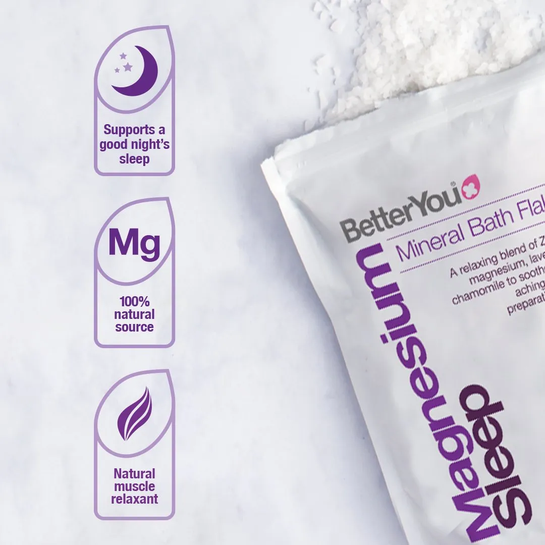 BetterYou Magnesium Sleep Mineral Bath Flakes 1kg