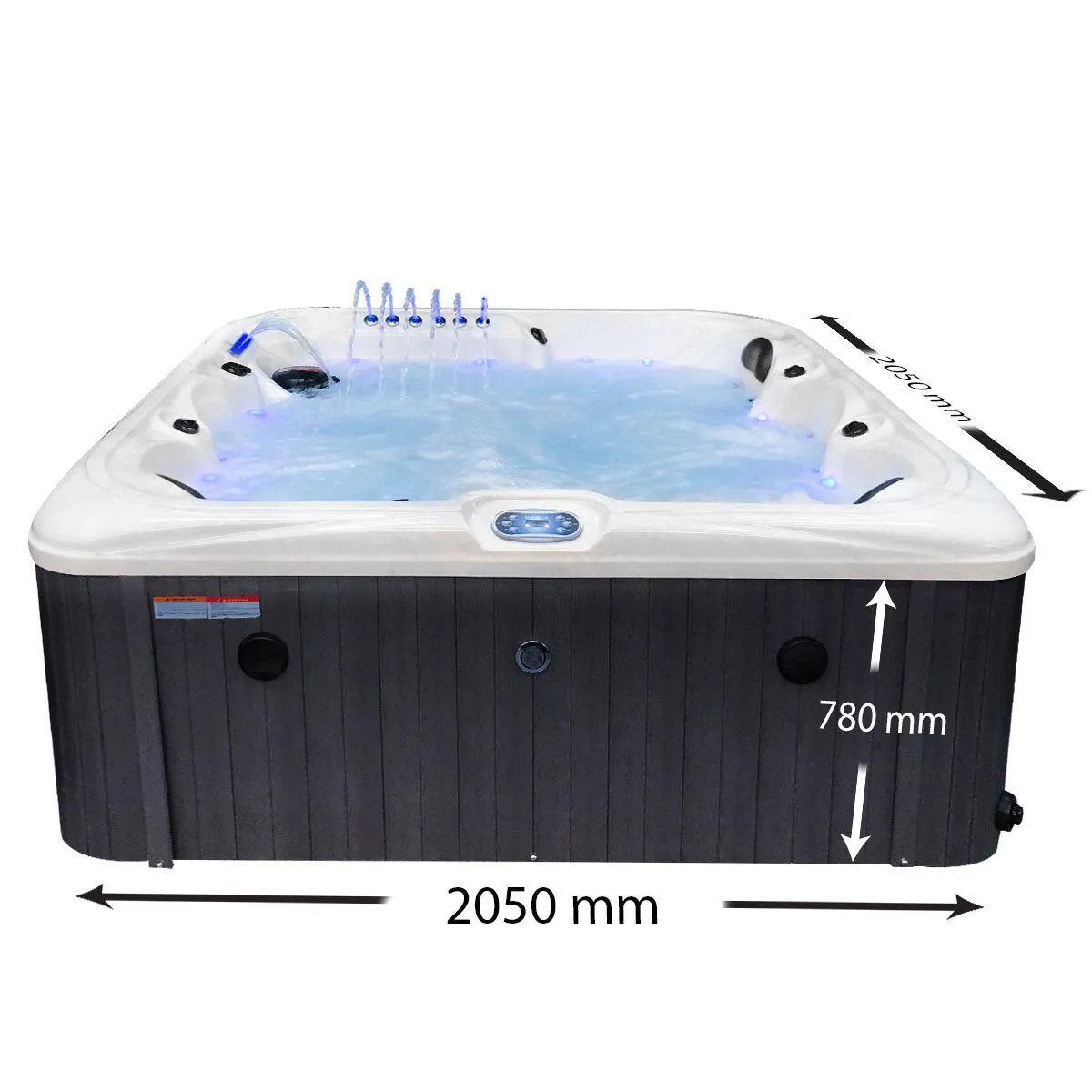 Blue Whale Spa Fisher Cove 90-Jet 6 Person Hot Tub - Delivered and Installed