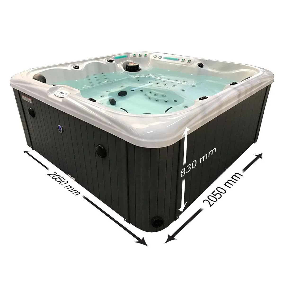 Blue Whale Spa Royal Beach 110-Jet 6 Person Hot Tub - Delivered and Installed