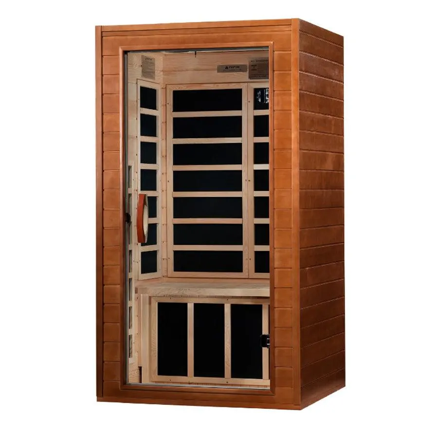 Dynamic Avila Elite 1-2 Person Ultra Low EMF FAR Infrared Sauna - Canadian Hemlock