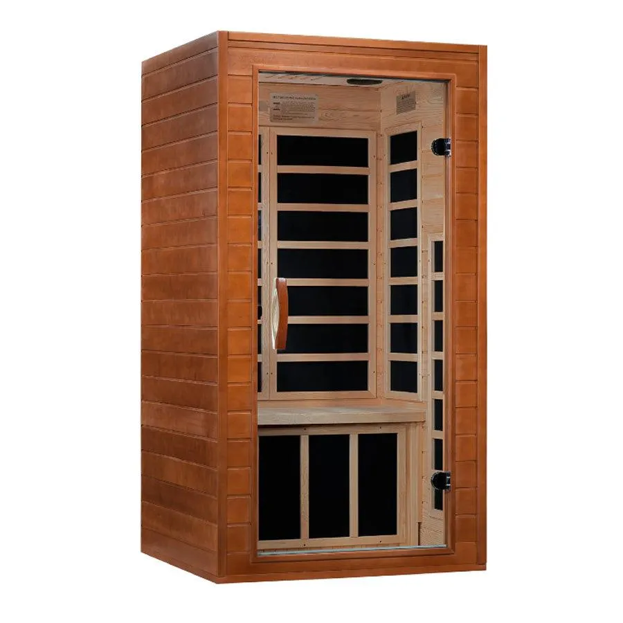 Dynamic Avila Elite 1-2 Person Ultra Low EMF FAR Infrared Sauna - Canadian Hemlock