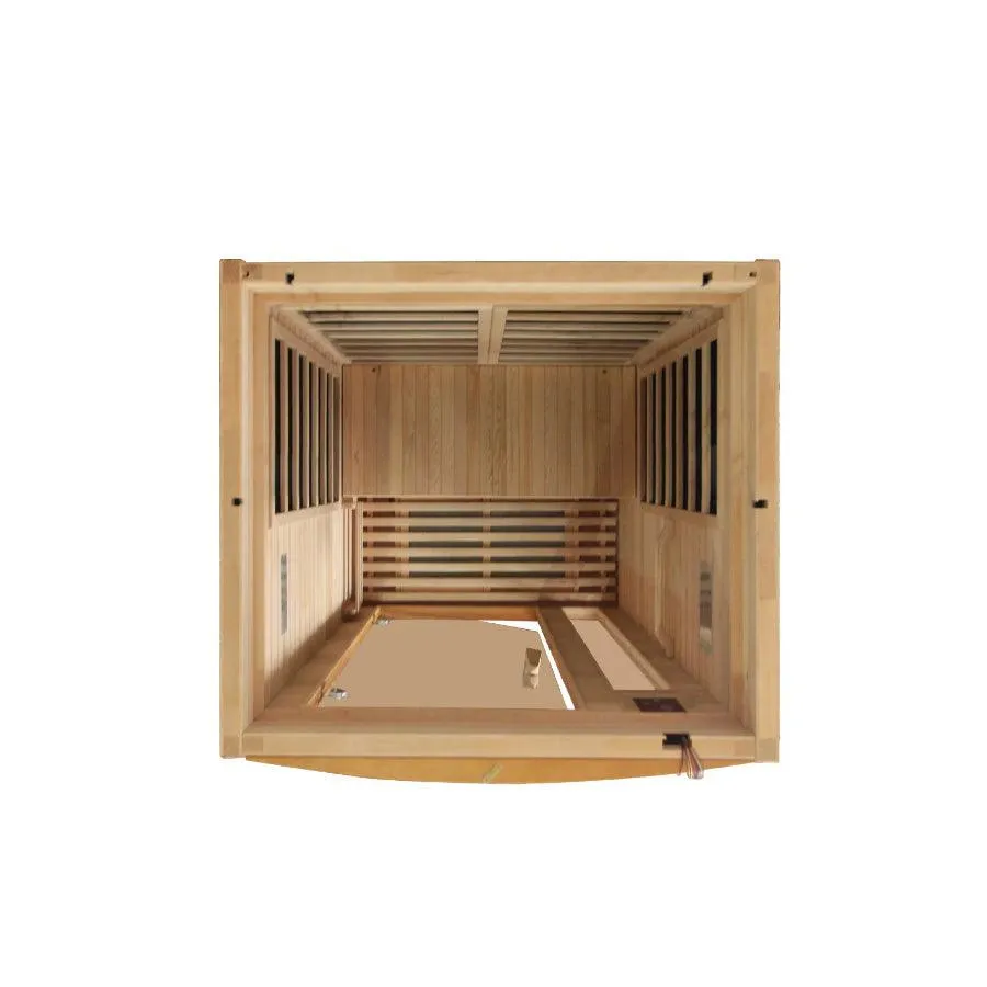 Dynamic Barcelona Elite 1-2 Person Ultra Low EMF FAR Infrared Sauna - Canadian Hemlock