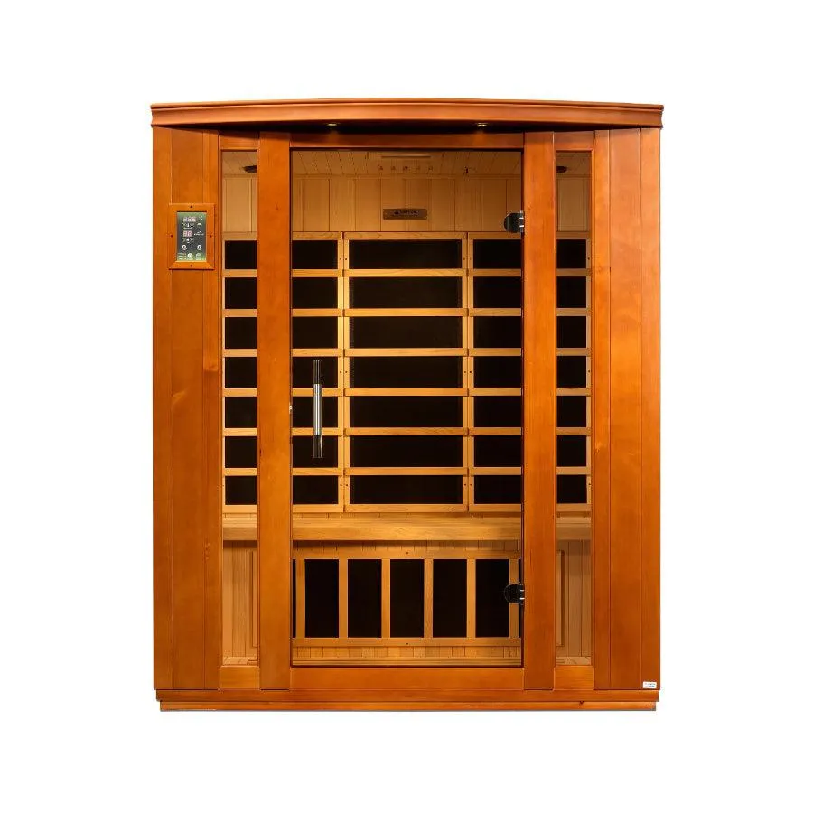 Dynamic Bellagio 3-Person Low EMF FAR Infrared Sauna - Canadian Hemlock