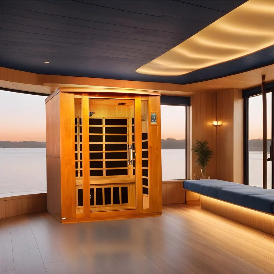 Dynamic Bellagio 3-Person Low EMF FAR Infrared Sauna - Canadian Hemlock