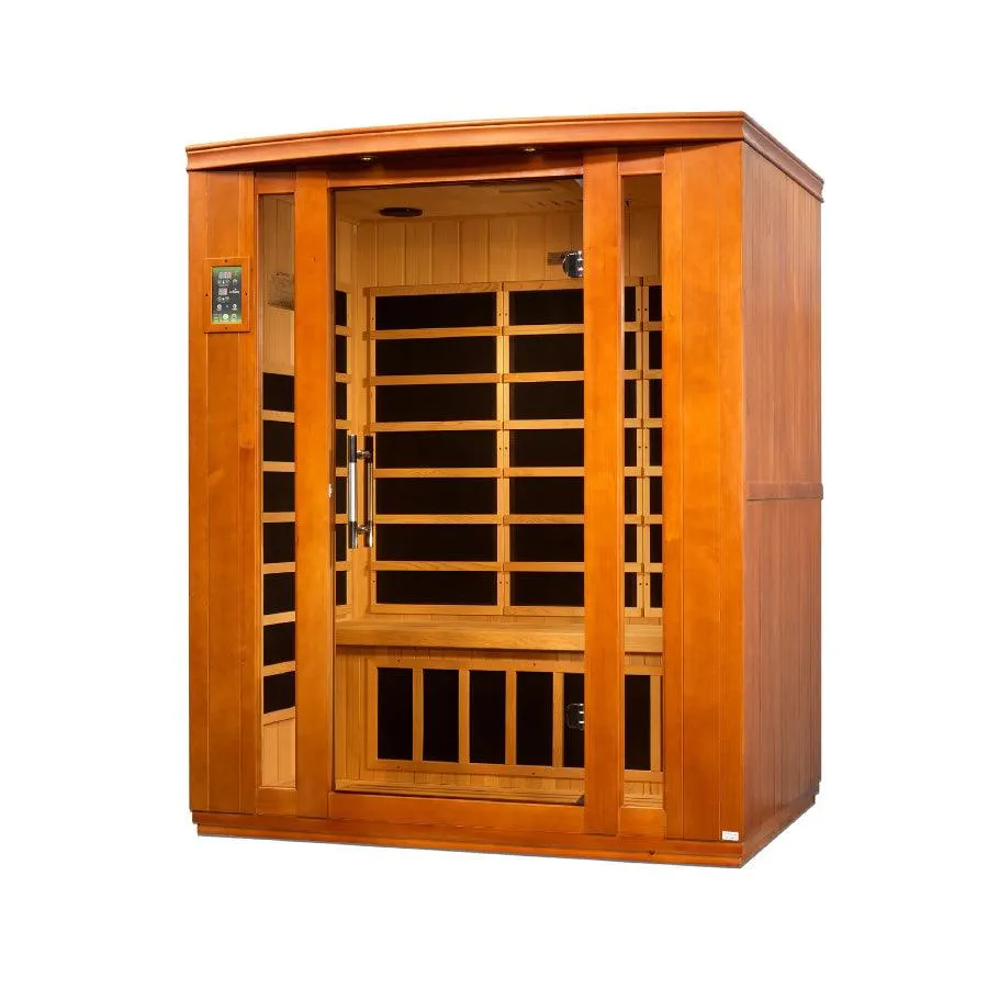 Dynamic Bellagio 3-Person Low EMF FAR Infrared Sauna - Canadian Hemlock