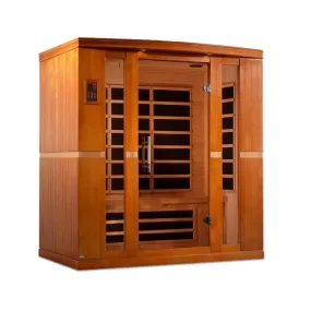 Dynamic Bergamo 4-Person Low EMF FAR Infrared Sauna - Canadian Hemlock