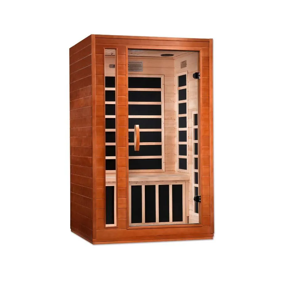 Dynamic Cordoba Elite 2-Person Ultra Low EMF FAR Infrared Sauna - Canadian Hemlock