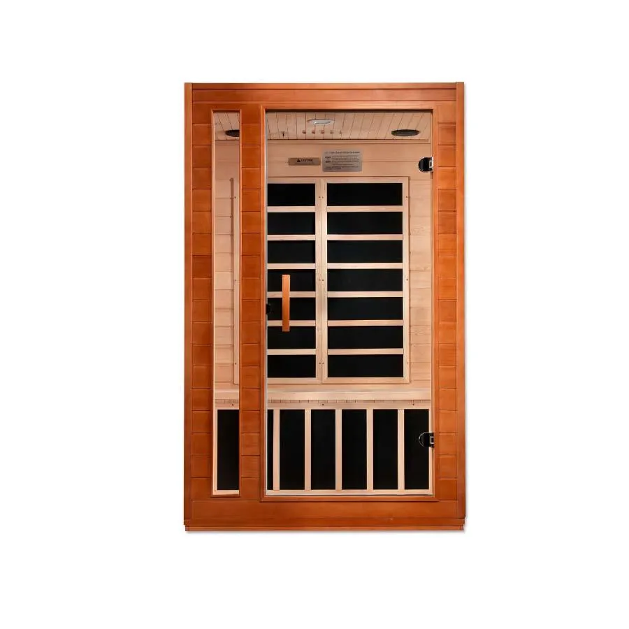 Dynamic Cordoba Elite 2-Person Ultra Low EMF FAR Infrared Sauna - Canadian Hemlock