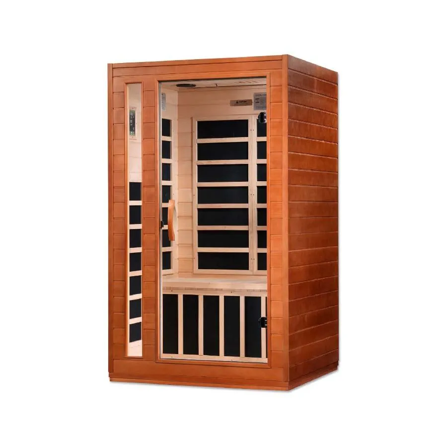 Dynamic Cordoba Elite 2-Person Ultra Low EMF FAR Infrared Sauna - Canadian Hemlock