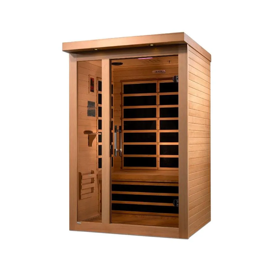 Dynamic Llumeneres 2-Person Ultra Low EMF FAR Infrared Sauna - Canadian Hemlock