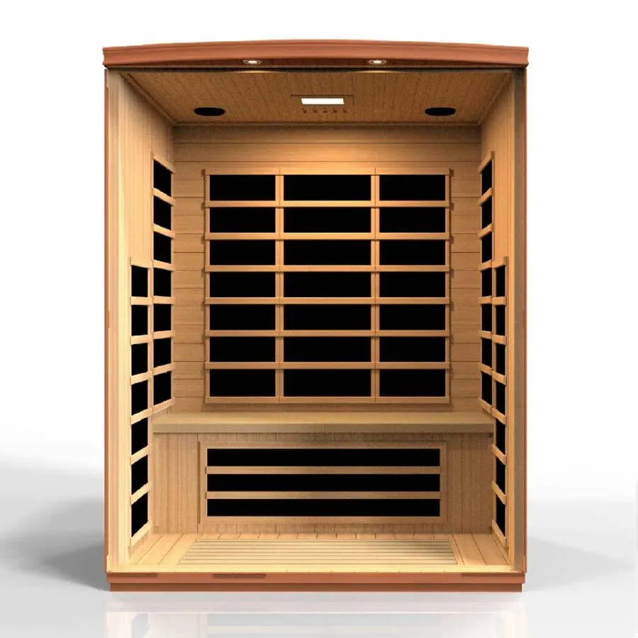 Dynamic Lugano 3-person Low EMF FAR Infrared Sauna - Canadian Hemlock