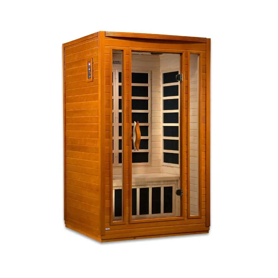 Dynamic San Marino 2-Person Low EMF FAR Infrared Sauna - Canadian Hemlock