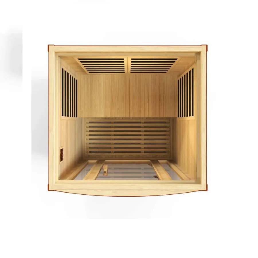 Dynamic San Marino 2-Person Low EMF FAR Infrared Sauna - Canadian Hemlock