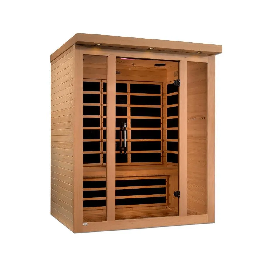 Dynamic Vila 3-Person Ultra Low EMF FAR Infrared Sauna - Canadian Hemlock