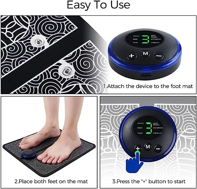 Folding Portable Rechargeable EMS Foot Masager