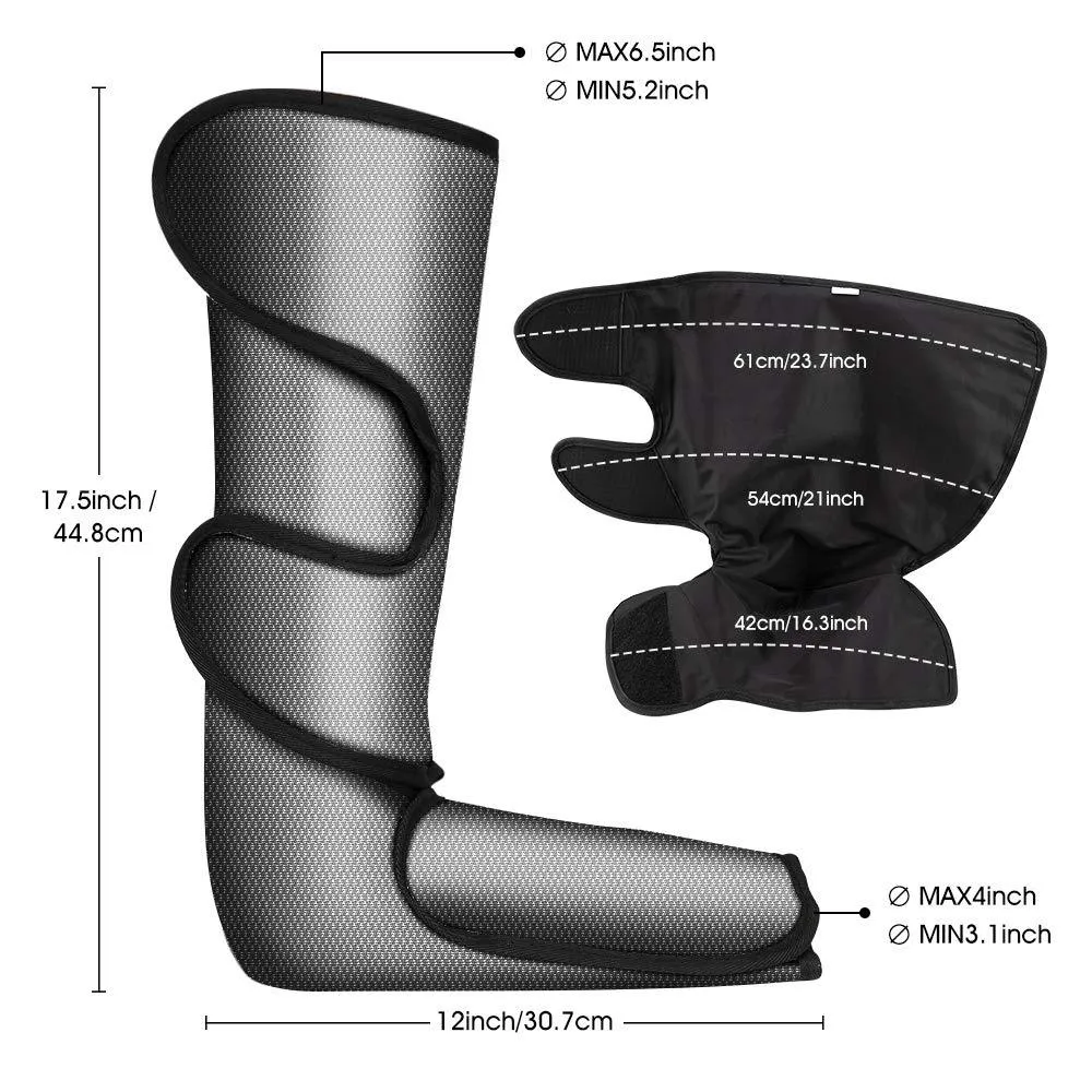 Foot and Leg Massager for Circulation and Relaxation Wrap Machine with Remote