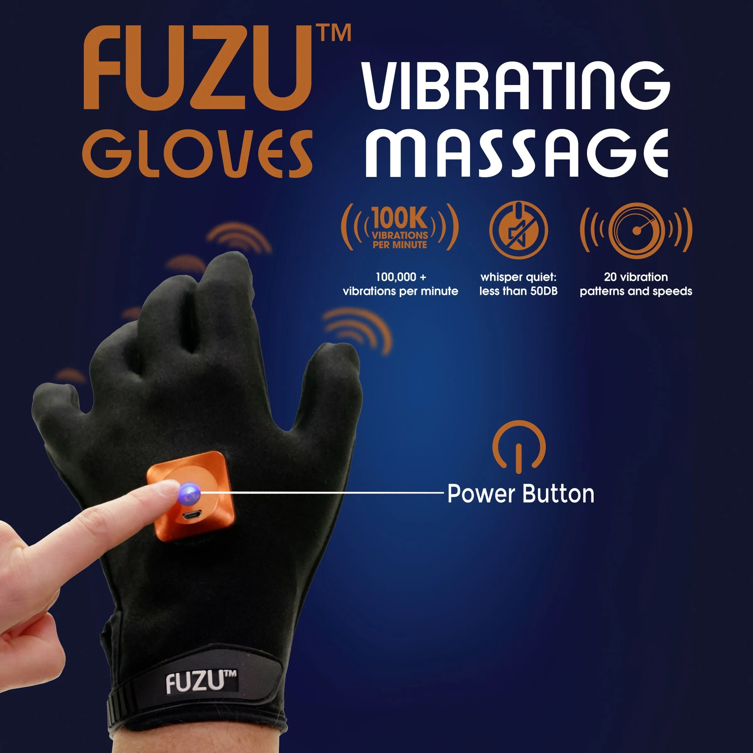 Fuzu Rechargeable Vibrating Massage Glove