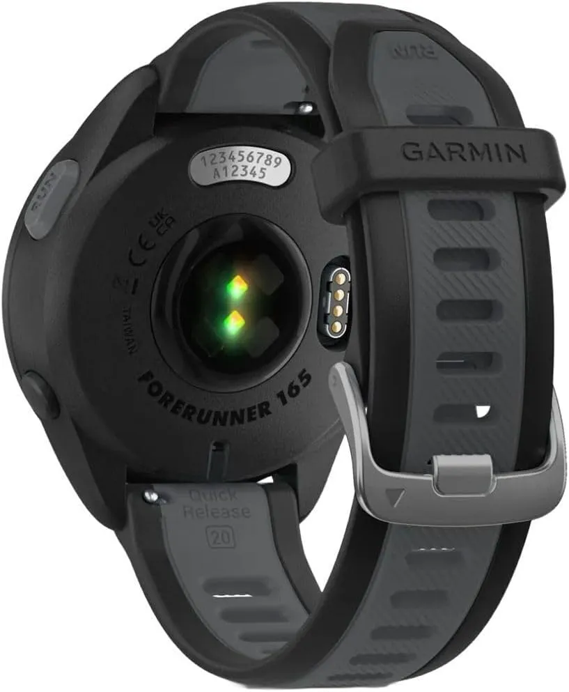 Garmin Forerunner 165 GPS Running Smartwatch - AMOLED Touchscreen, Advanced Training, 11-Day Battery, Black