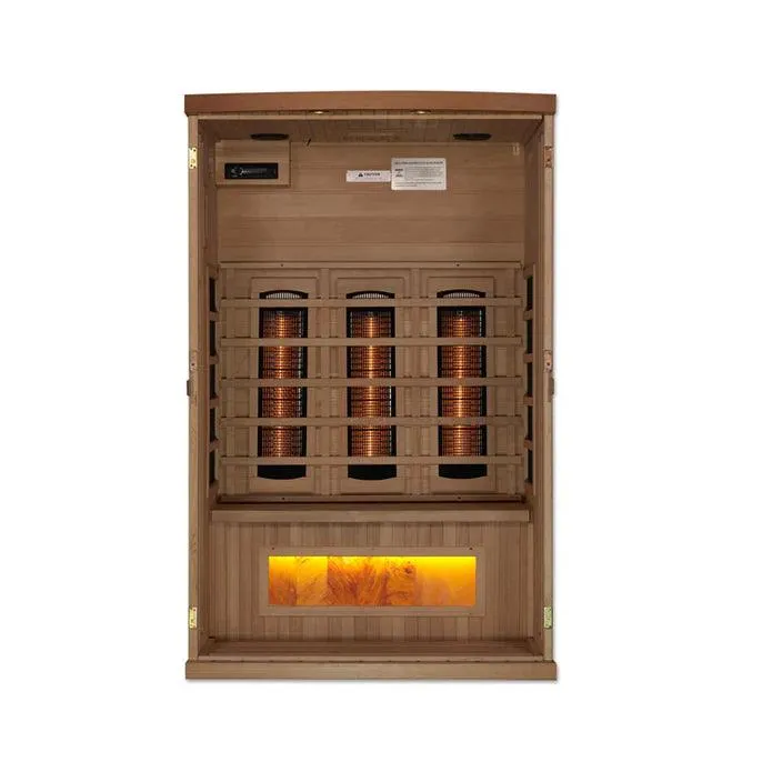 Golden Designs 2-Person Full Spectrum PureTech™ Near Zero EMF FAR Infrared Sauna - Canadian Hemlock