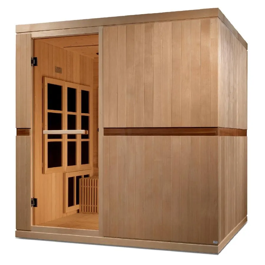 Golden Designs Catalonia 8-person PureTech™ Near Zero EMF (Under 2MG) FAR Infrared Sauna (Canadian Hemlock)