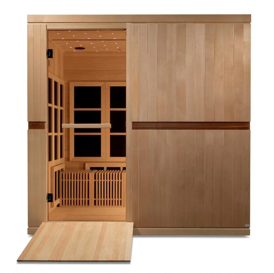 Golden Designs Catalonia 8-person PureTech™ Near Zero EMF (Under 2MG) FAR Infrared Sauna (Canadian Hemlock)