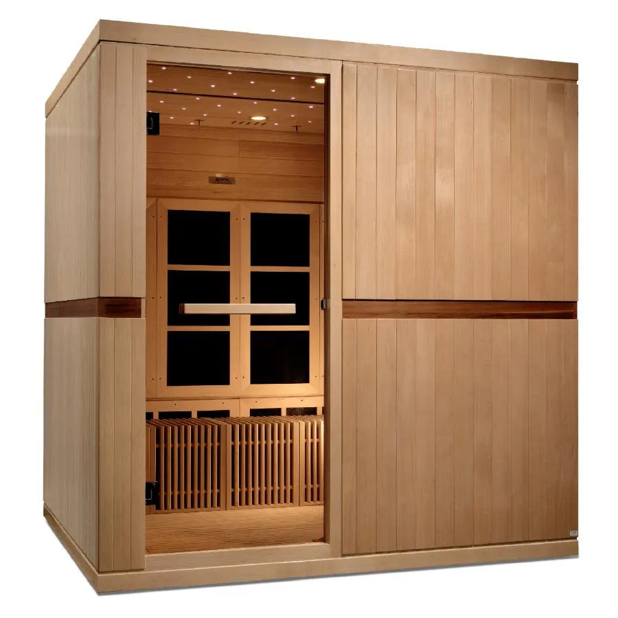 Golden Designs Catalonia 8-person PureTech™ Near Zero EMF (Under 2MG) FAR Infrared Sauna (Canadian Hemlock)