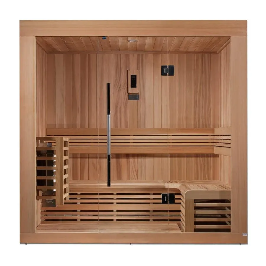 Golden Designs Copenhagen Edition 3 Person Traditional Sauna - Canadian Red Cedar