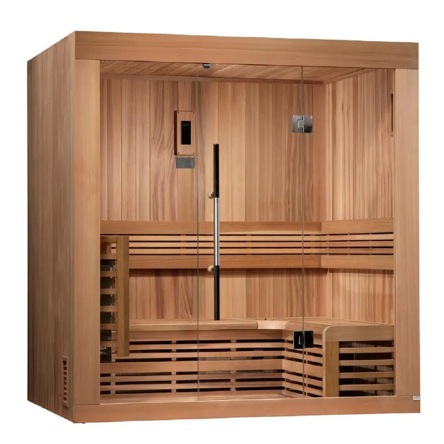 Golden Designs Copenhagen Edition 3 Person Traditional Sauna - Canadian Red Cedar