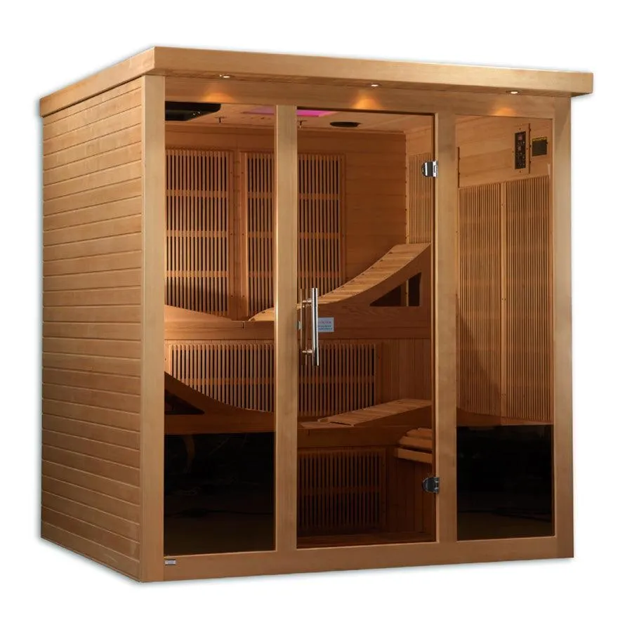 Golden Designs Monaco 6-person PureTech™ Near Zero EMF FAR Infrared Sauna