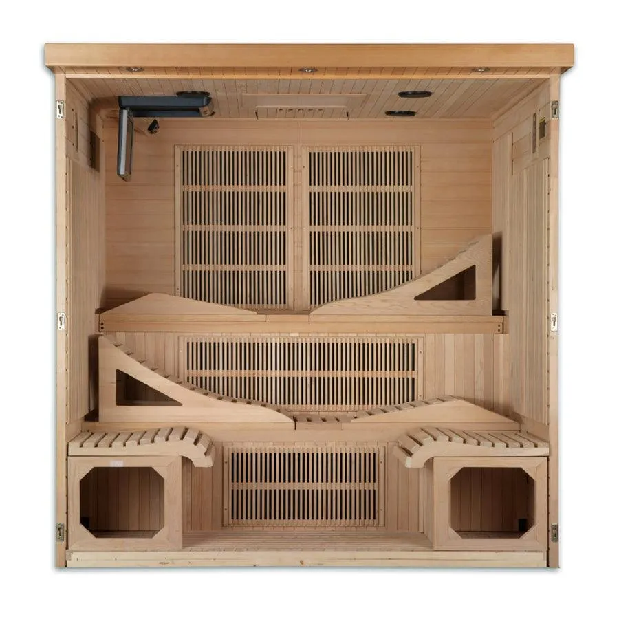 Golden Designs Monaco 6-person PureTech™ Near Zero EMF FAR Infrared Sauna