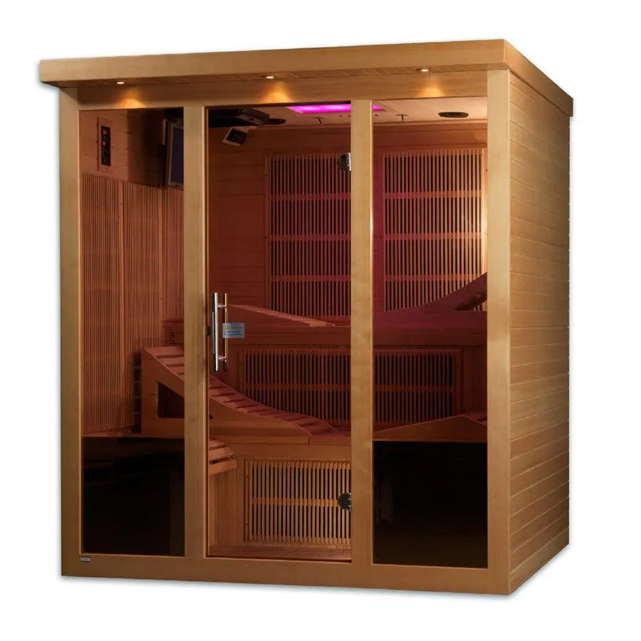 Golden Designs Monaco 6-person PureTech™ Near Zero EMF FAR Infrared Sauna