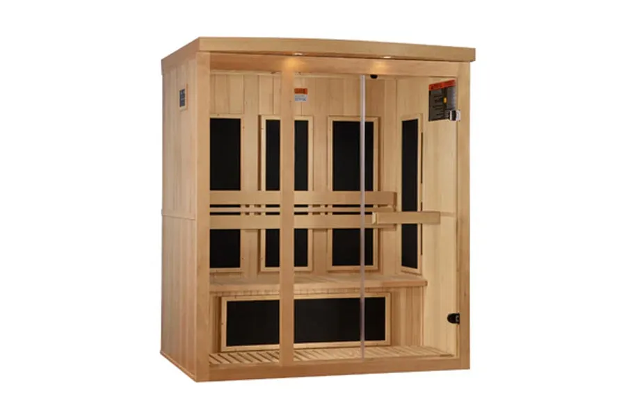 Golden Designs Pro 6 3-Person Near Zero EMF Far Infrared Sauna