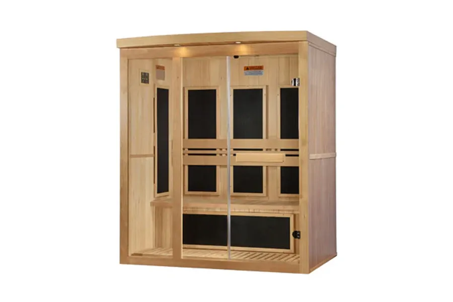 Golden Designs Pro 6 3-Person Near Zero EMF Far Infrared Sauna