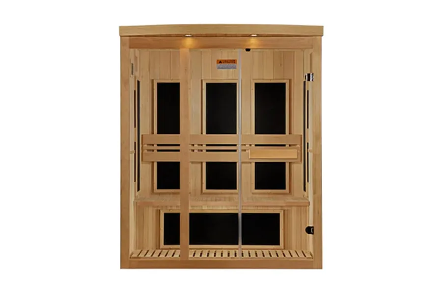 Golden Designs Pro 6 3-Person Near Zero EMF Far Infrared Sauna