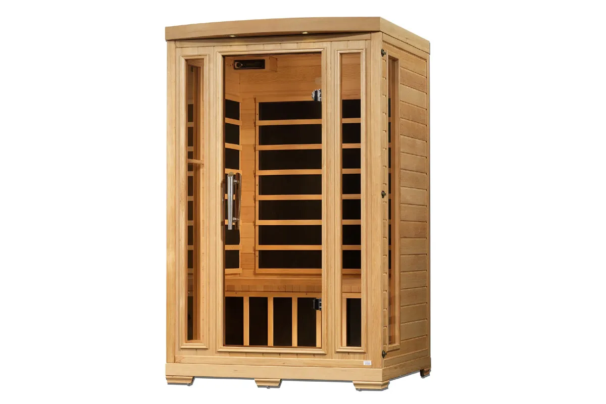 Golden Designs Pro 6 "Amanda" 2 Person Near Zero EMF Far Infrared Sauna (2025 Edition)