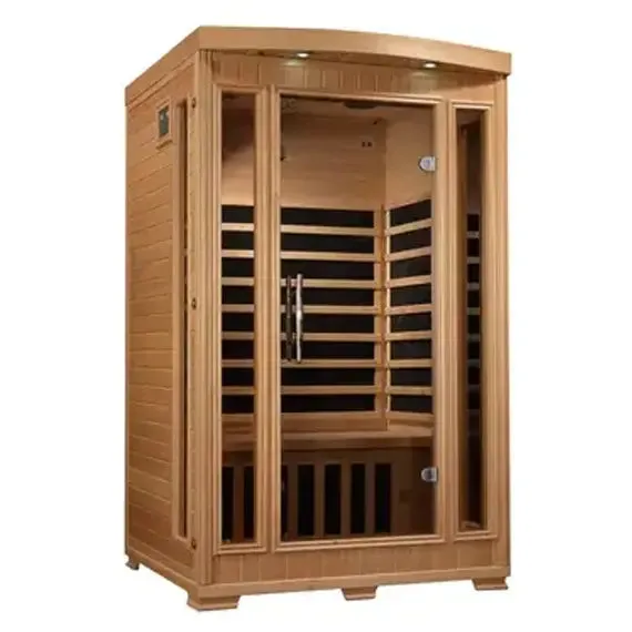 Golden Designs Pro 6 "Amanda" 2 Person Near Zero EMF Far Infrared Sauna (2025 Edition)