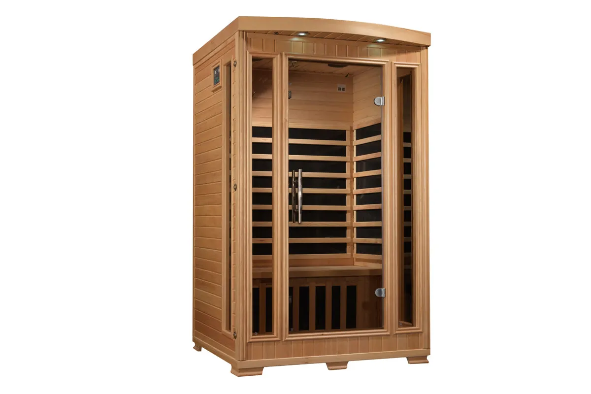 Golden Designs Pro 6 "Amanda" 2 Person Near Zero EMF Far Infrared Sauna (2025 Edition)