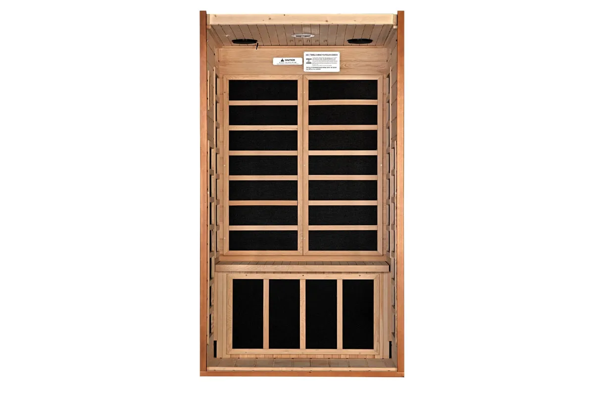 Golden Designs  Pro 6 "Madison" 1-2 Person Near Zero EMF Far Infrared Sauna (2025 Edition)